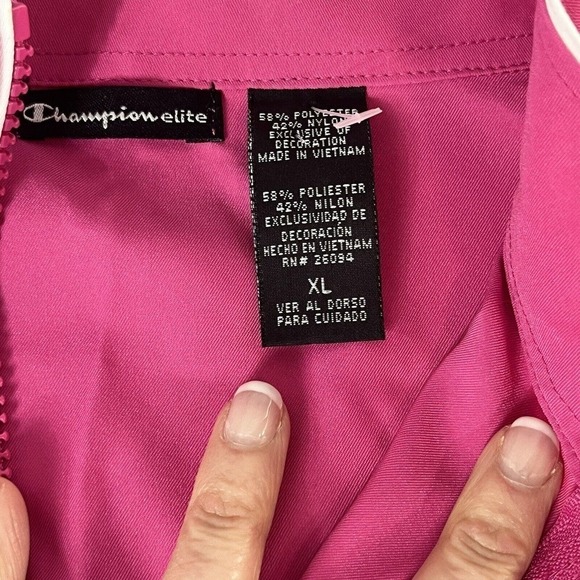 Champion Elite Pink Track Sweat Suit sz Extra Large Jacket Medium Pants Fitness - Picture 5 of 16
